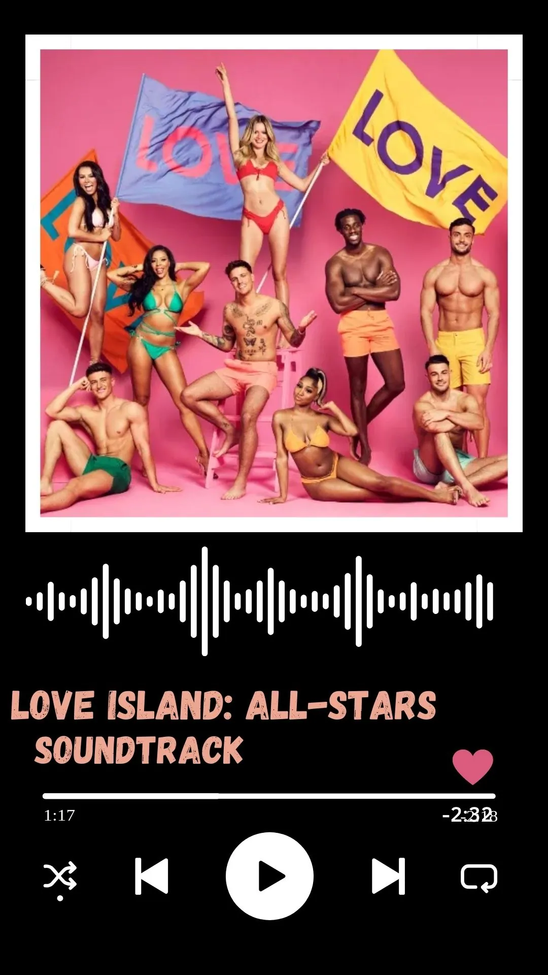 Love Island All-Stars: Soundtrack