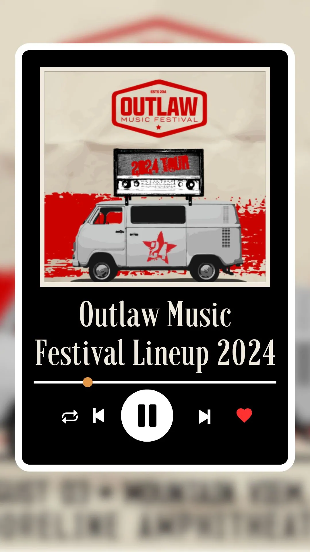 Outlaw Music Festival Lineup 2024