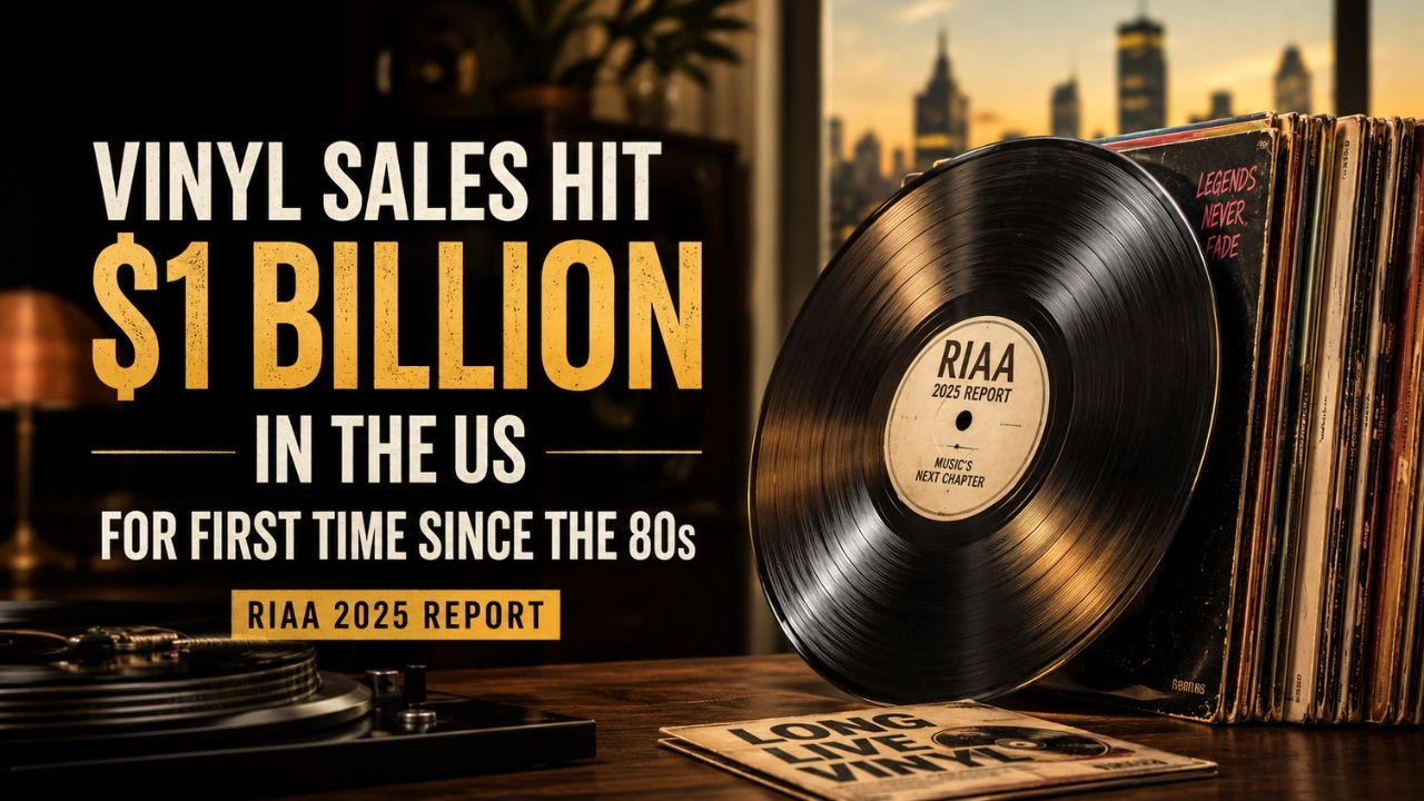 Vinyl Sales Hit $1 Billion in the US for First Time Since the 80s — RIAA 2025 Report
