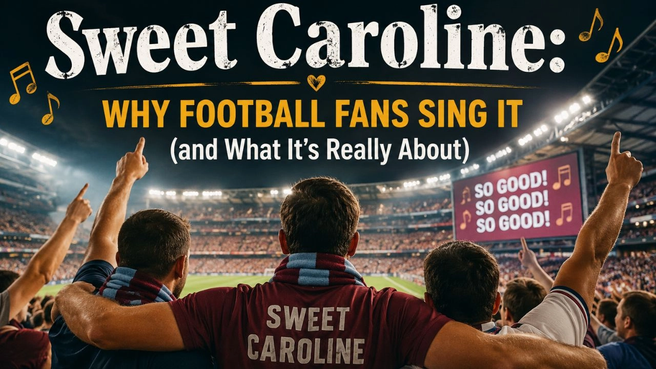 Sweet Caroline football fans singing stadium