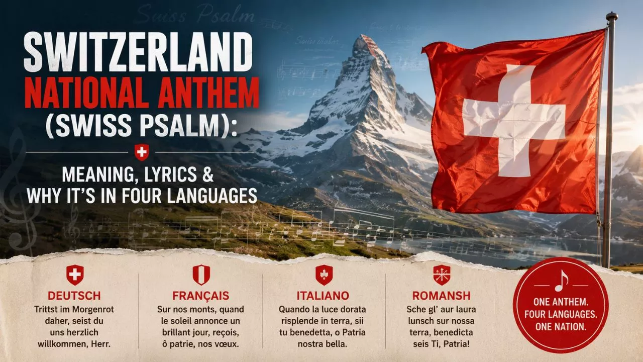 Switzerland National Anthem (Swiss Psalm) Meaning, Lyrics & Why It’s in Four Languages