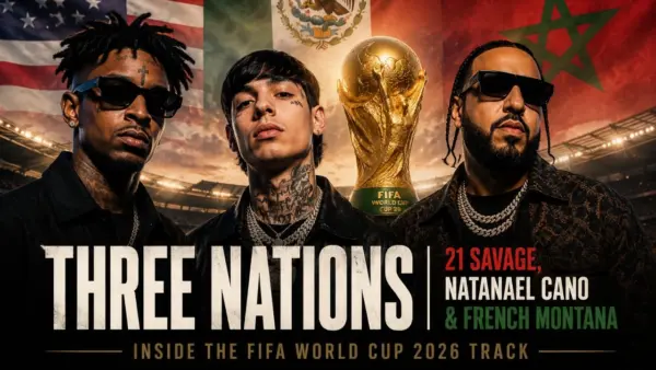 Three Nations by 21 Savage, Natanael Cano & French Montana Inside the FIFA World Cup 2026 Track