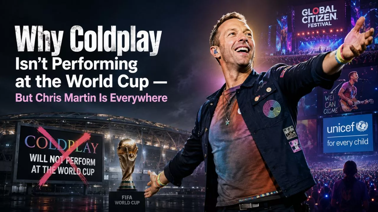 Why Coldplay Isn't Performing at the World Cup — But Chris Martin Is Everywhere