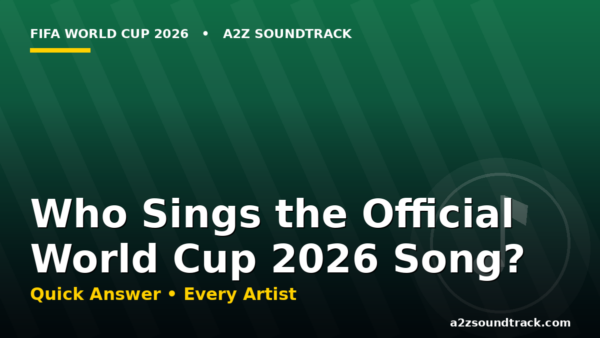 Who sings the World Cup 2026 song cover